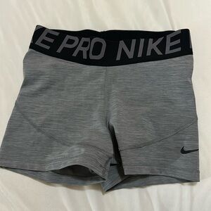 Gray Nike Pro Shorts